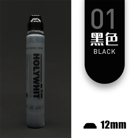 Holywhit Graffiti Flowing Markers Pen 12mm / 50ml Oily Round Head Signature Pen Oily Waterproof Paint Pen Can Add Ink