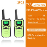 2/4/6 PCS ABBREE Walkie Talkie PMR/FRS UHF Mini Radio Up to 8 KM Range Handheld Ham Two Way Radio Communicator Transceiver