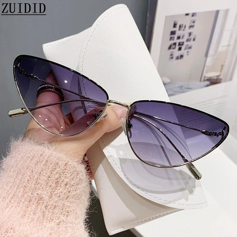 New Cat Eye Sunglasses Women Trendy 2023 Vintage Fashion Sun Glasses Lentes De Sol Mujer Lunette Soleil Femme Zonnebrillen Dames