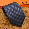 2024 new H Family 100% Silk Tie Creative Stripe Gift for Work Wedding 8cm Suit Accessories necktie  bowties  collared shirt