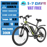 ZPW S26 500W EBike 48V 20AH 26 Inch Off-road Tires Electric Bicycle Adult Snow Mountai Electric Bike