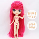 ICY DBS Blyth Doll Joint Body 30CM BJD Toy White Shiny Face and frosted Face with Extra Hands AB and Panel 1/6 DIY Fashion Doll