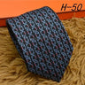 2024 new H Family 100% Silk Tie Creative Stripe Gift for Work Wedding 8cm Suit Accessories necktie  bowties  collared shirt