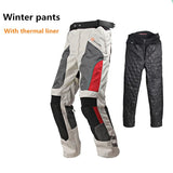 Motorcycle Pants Waterproof Breathable Warm All Season Motocross Rally Rider Riding Protection Trousers With free Kneepads HP-12