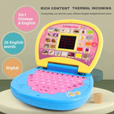 Learning Machine Mini Simulation Computer LED screen language Music Early Educational Multi-function electronic toys for kids