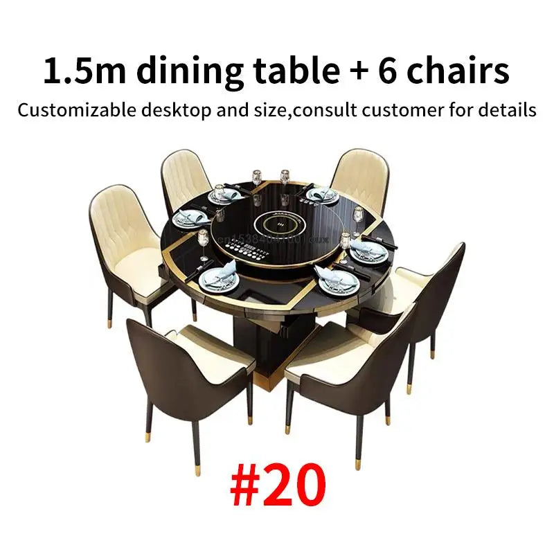 24 Dining Room Table Set Luxury Kitchen Furniture Modern Minimalist Dining Table With 6 Seats Customize Desktop Table And Chairs