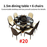 24 Dining Room Table Set Luxury Kitchen Furniture Modern Minimalist Dining Table With 6 Seats Customize Desktop Table And Chairs