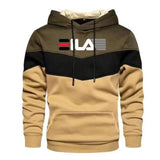 Men's Trending Brand Printed Splicing Hoodies Male Spring Sweatshirts Casual Street Style Pullover Men's Coats