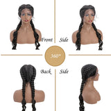 My-Lady Synthetic 27inches Lace Front Hair Wig Black Curly Long For African Woman Afro Frontal Blonde Cornrow Braided Wigs