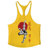 Anime Baki Hanma Stringer Tank Top for Men Cotton Y-Back Vest Tees Tops Muscular Training Undershirt Gym Workout Bodybuilding