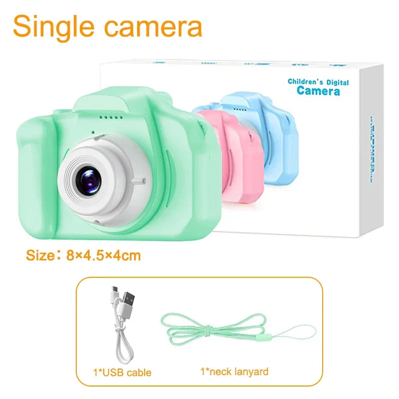 Children's Camera 2 Inch Dual Camera 1080P HD Screen Kids Digital Camera Outdoor Photography Video Mini Educational Toys