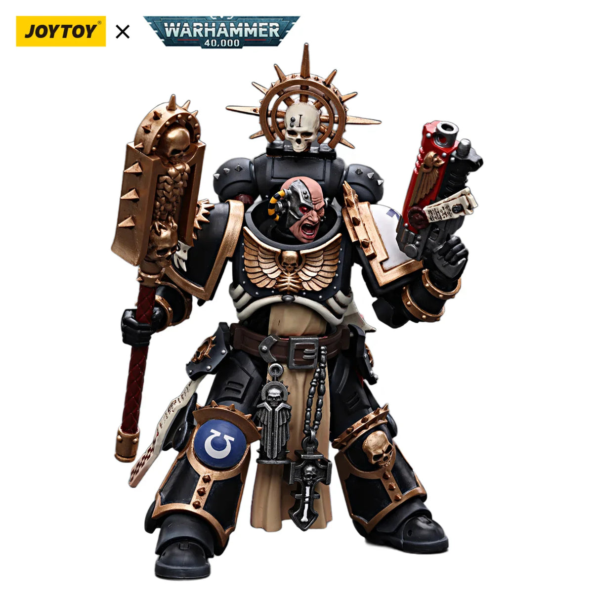 JOYTOY Warhammer 40k Action Figure Ultramarines Primaris Company Champion Parnaeus Veteran Intercessor Anime Military Model Toy