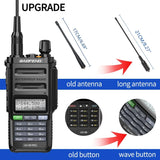 2024 Baofeng UV-9R Pro V1 V2 Waterproof IP68 16KM Walkie Talkie Type-C Charger UHF VHF Long Range UV-5R Upgrade Ham CB Radio