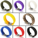 Braided Paracord Bracelets for Men Women Outdoor Camping Parachute Rope Clasp Survival Bracelet Multi-Function Adjustable 2022