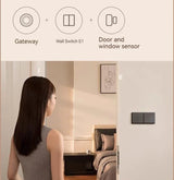 Aqara E1 Wall Switch With Neutral NO Neutral Smart Home ZigBee 3.0 Wireless Key Light Switch Fire Wire For Mi Home Homekit