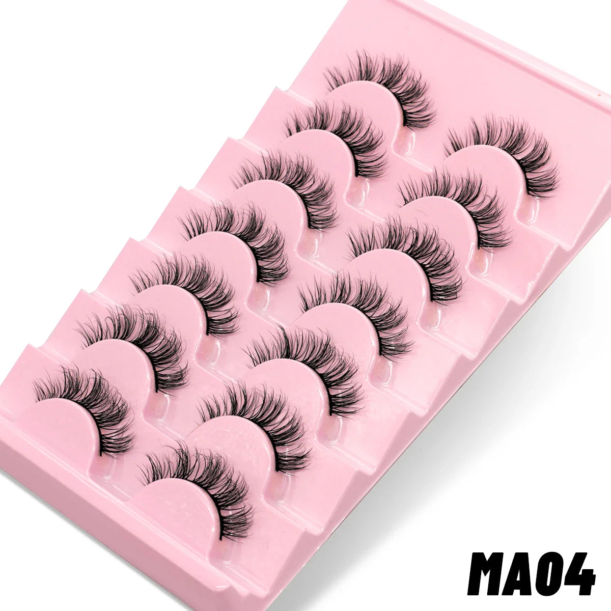 GROINNEYA Natural Long 10 Pairs 3D Mink False Eyelashes Fake Lashes Makeup Kit Mink Lashes Cat Eye lashes Short Eyelashes