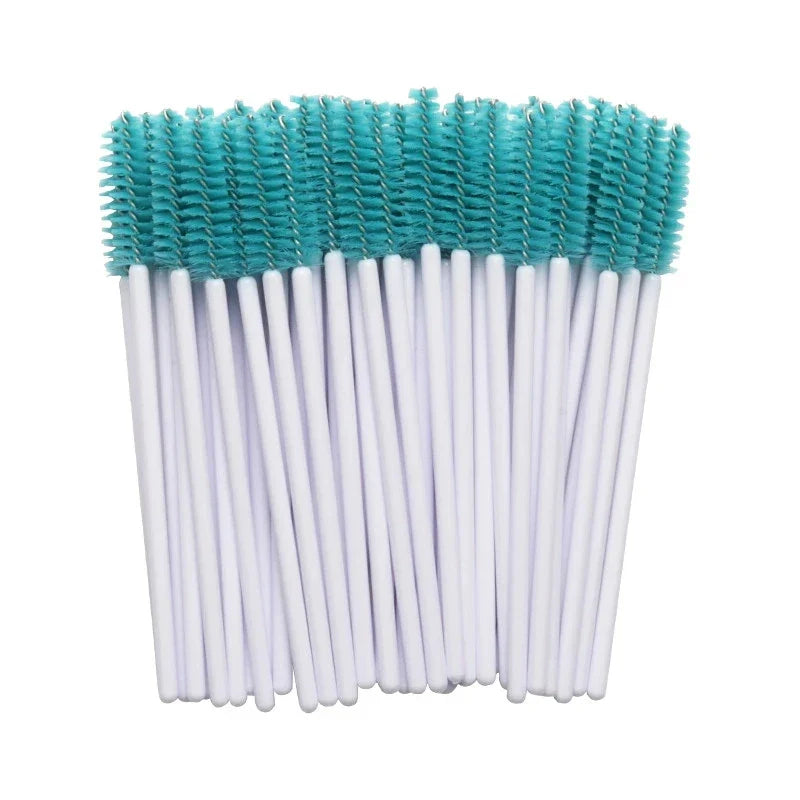 Disposable Mini Mascara Wands Applicator White Handle Eyelash Brush Set 1000pcs Eye Lashes Extension Tools