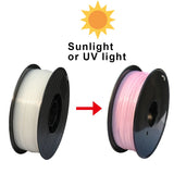 1.75mm Filament 1kg/500g/250g PLA Color Change With Sunlight Sublimation 3D Printing Material 3d pen Filament UV Resin