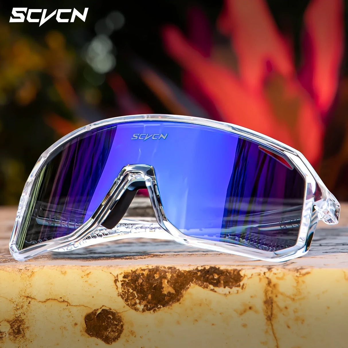 SCVCN-Sunglasses for Men Sport Cycling Glasses Bike Mountain Bicycle Hiking Camping Golf UV400 Protection Glasses Women Baseball