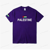 Women's Palestine Plus Size Cotton Name Palestine Map Men's T-Shirt Cotton T-Shirt Top Gaza T-Shirt Fashion T-Shirt Clothing