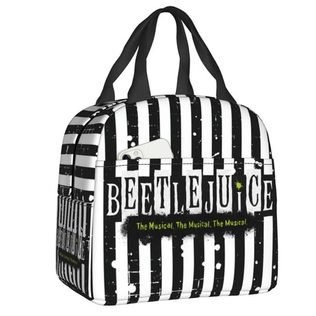 Beetlejuice Sandworm Insulated Lunch Bag for Women Portable Tim Burton Horror Movie Cooler Thermal Lunch Box Work Picnic Bags