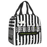 Beetlejuice Sandworm Insulated Lunch Bag for Women Portable Tim Burton Horror Movie Cooler Thermal Lunch Box Work Picnic Bags