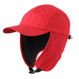 Connectyle Waterproof Mens Women Winter Hat Soft Fleece Lined Lightweight Earflaps Visor Hat Warm Outdoor Baseball Trapper Hat