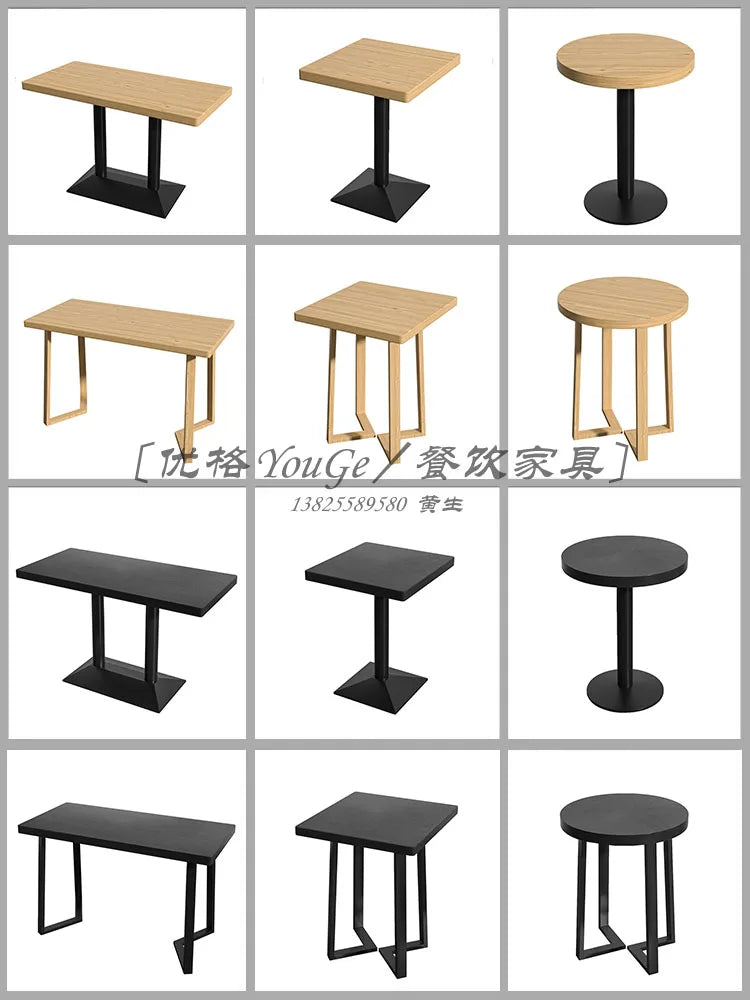 Milk tea shop, dessert shop, dining table, coffee shop, Western restaurant, snack noodle, fast food table, commercial small