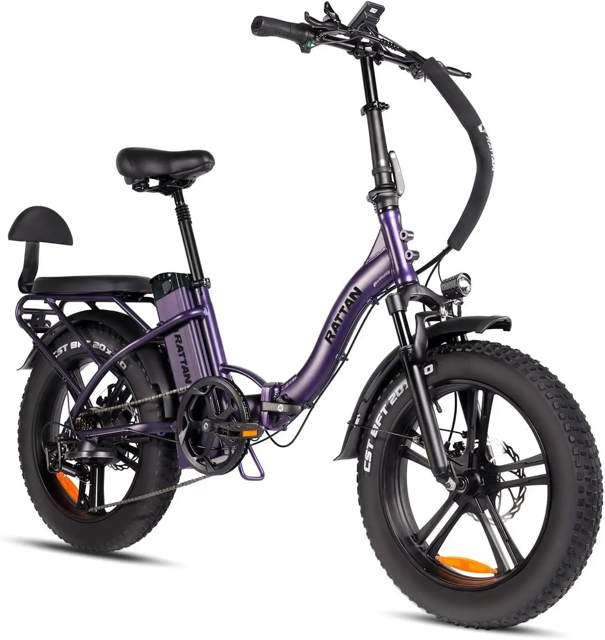 Electric Bike for Adults,750W 48V 13AH Removable Battery Foldable Electric Bikes, 20" x 4.0 Fat Tire 2 Seater Electric Bicycles