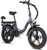 Electric Bike for Adults,750W 48V 13AH Removable Battery Foldable Electric Bikes, 20" x 4.0 Fat Tire 2 Seater Electric Bicycles