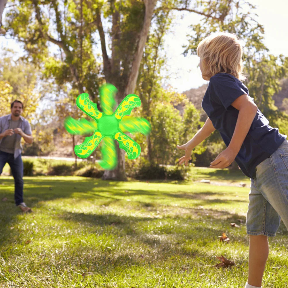 3 Bladed Boomerang Interactive Flying Discs Funny Returning Boomerangs Toy Decompression for Parent Child Pet Interactive Toys