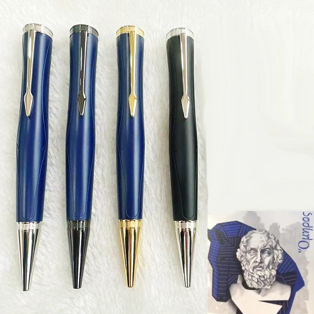 MB Ballpoint Pen Great Writer Edition Homerl Classic  Blue Or Black Barrel Write Smooth Luxury School Office Monte Stationery