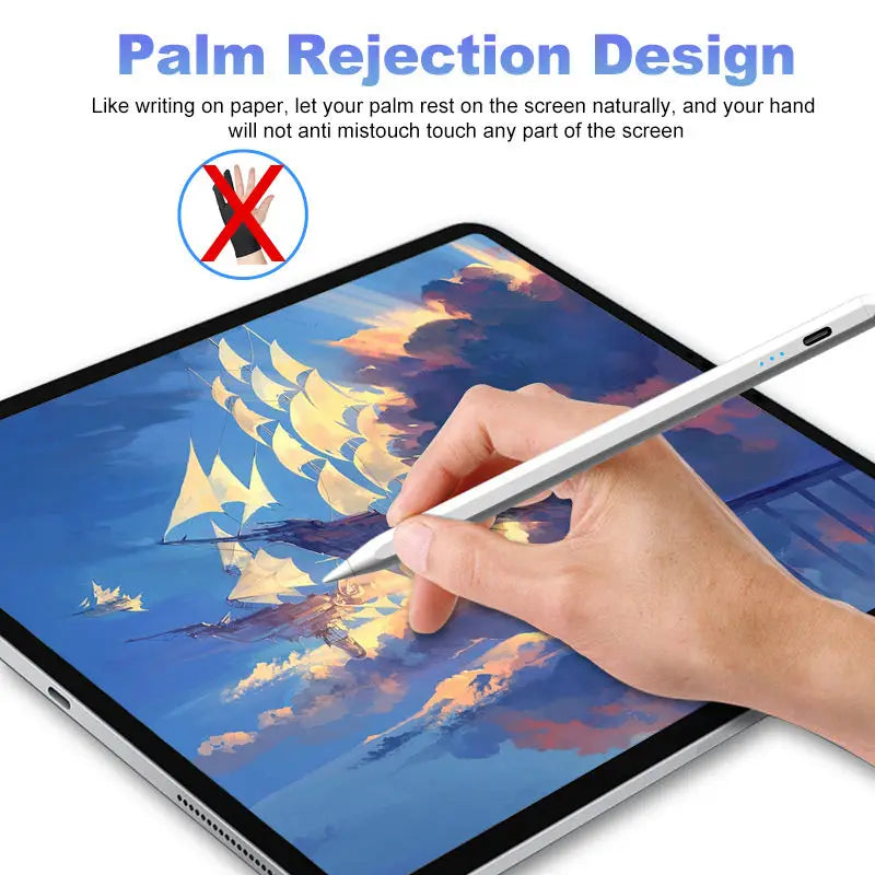 Stylus Pen for iPad Air 5 4 3 9 10 Generation Mini 6 5 Apple Pencil 2/1 iPad Pro 11 12.9 10/9/8/7/6 2018-2023 Palm Rejection