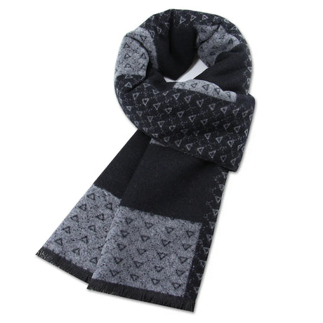 High Quality Men Scarf Autumn Winter Plaid Knitted Wool Muffler Male Business Classic Thick Warm Shawl Gentlemen Chrismas Gift