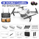 2023 New Quadcopter E88 Pro WIFI FPV Drone With Wide Angle HD 4K 1080P Camera Height Hold RC Foldable Quadcopter Dron Gift Toy