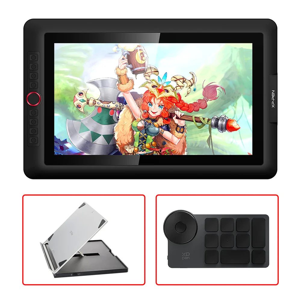 XPPen Artist 15.6 Pro Drawing Tablet Graphic Monitor Digital Animation Drawing Board with 60 Degrees of Tilt Function Art Design