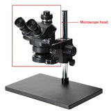 3.5X-100X Stereo Microscope Trinocular Microscope Head WF10X/22Mm Eyepiece Rubber Eye-Guards Microscope Parts Accessories