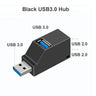 3 Ports High Speed USB 3.0 HUB Adapter Extender Splitter For PC Laptop MacBook Phone High Speed Data Transfer USB Splitter