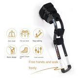 Crutch Support Free Rehabilitation Mobility Aids Knee Walker Single-Leg Telescoping Assisted Walking Training Stick Hands Free