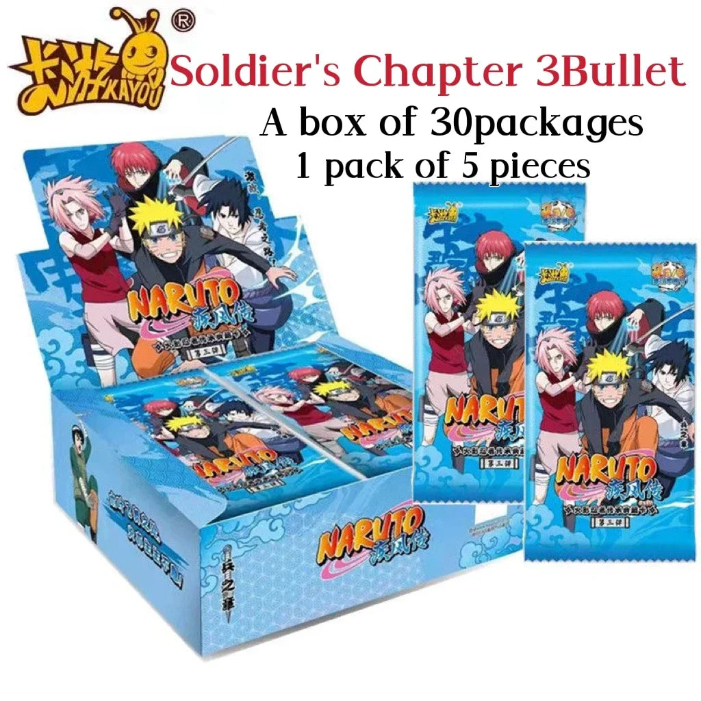 Original Naruto Collection Cards Full Set Booster Box Kayou Uzumaki Uchiha Playing Game Cartas Christmas Gift