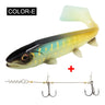 Spinpoler Big Fish Soft Fishing Lure With Stinger Rig Hook Set 14cm/18cm Jigging Trolling For Saltwater Sea Fishing Tackle Pesca