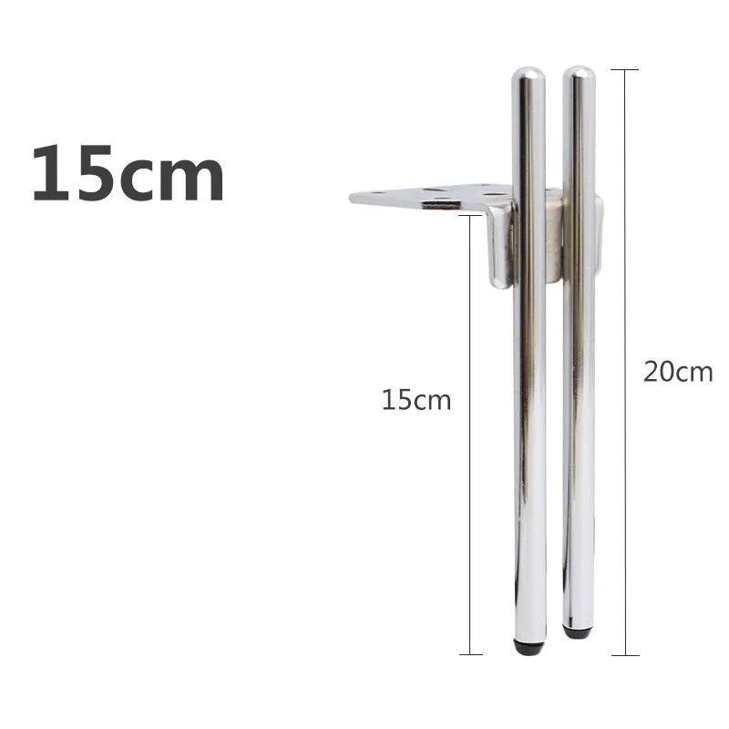 Oulylan 4PCS Furniture Legs Metal For Sofa Cabinet Double Headed Metal Table Legs Bed Feet Cabinet Replacement Parts