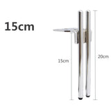 Oulylan 4PCS Furniture Legs Metal For Sofa Cabinet Double Headed Metal Table Legs Bed Feet Cabinet Replacement Parts