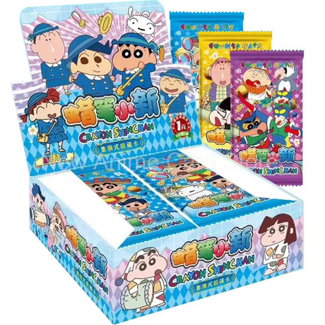 New Doraemon Cards Collection for Kids Anime Peripherals Shin-chan Paper Card Hobby Children's Gifts Party Table Playing Games