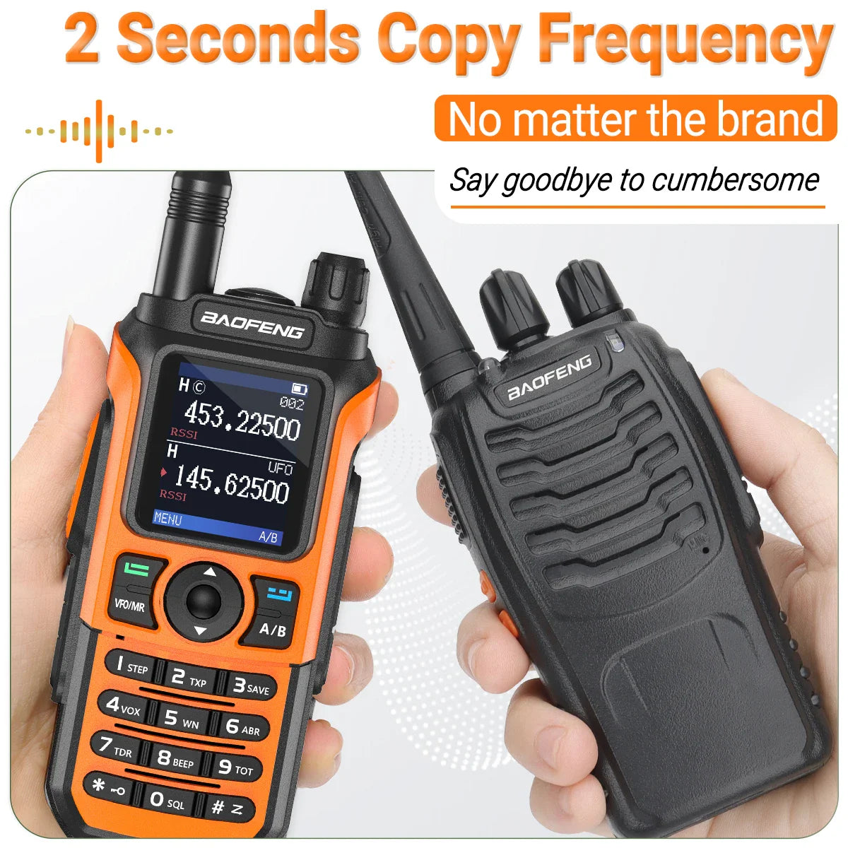 Baofeng UV-21 PRO V2 Walkie Talkie Wireless Copy Frequency Professional  Long Range 16 km High Power Two Way Ham Radio