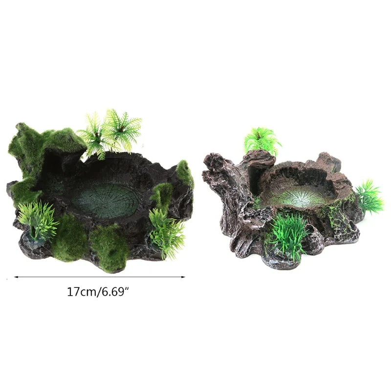 Terrarium Bowls Water Bowl Resin Water Bowl Water Bowl for Lizards