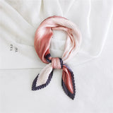 silk scarf women luxury ladies small head scarf wholesale scarves  headwraps pleated chiffon hijabs satin hijabe femme bandanas