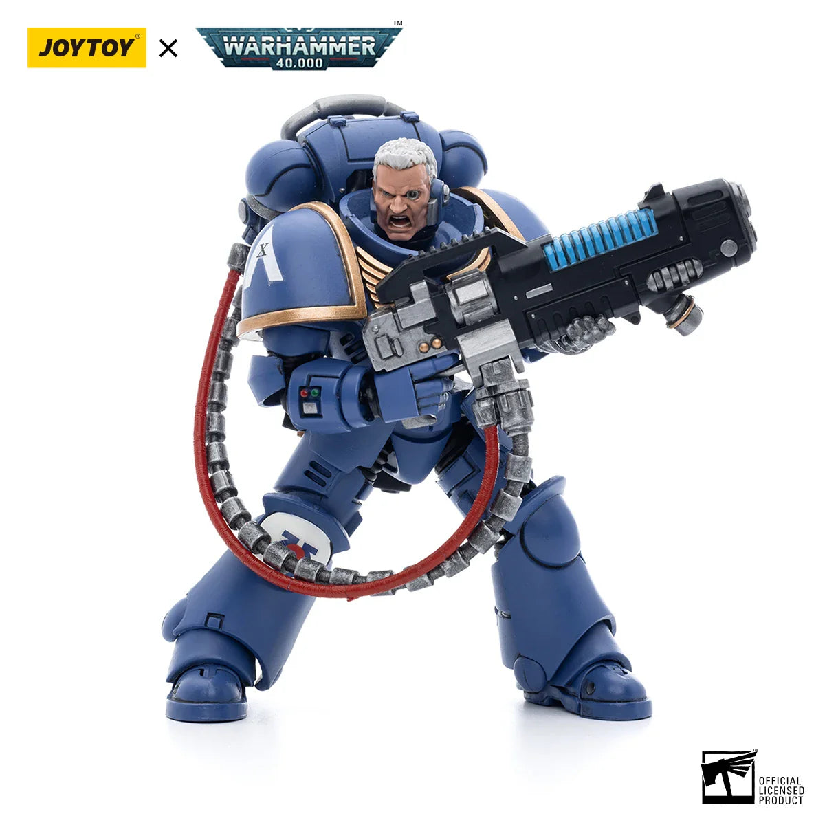 JOYTOY Warhammer 40k Action Figure Ultramarines Primaris Company Champion Parnaeus Veteran Intercessor Anime Military Model Toy