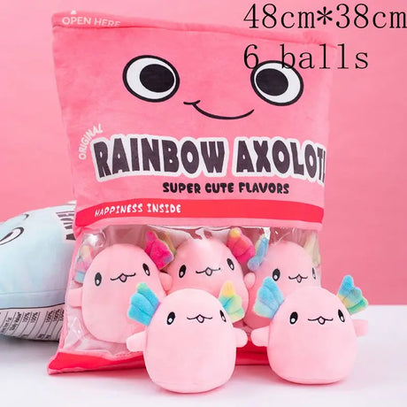 New Kawaii Animal Balls Pudding Candy Bag Pillow Plush Stuffed Mini Doll of Donut Boba Milk Tea Bat Newt Cat Nap Plushie