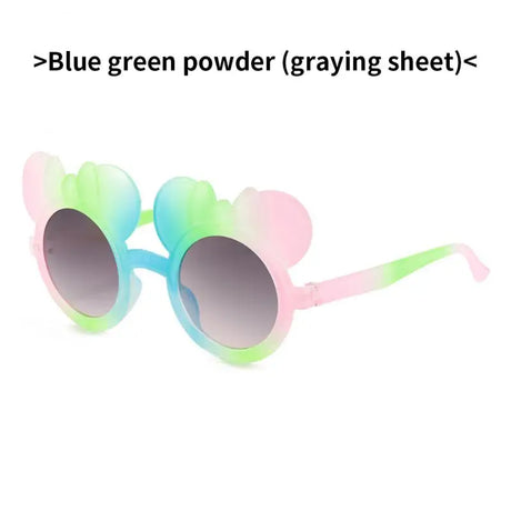 Sunglasses Cute Childrens Glasses Cartoon Bear Ear Gafas Sol Mujer Sun Glasses Colorful Round Lovely Polarized Kids Gafas De Sol